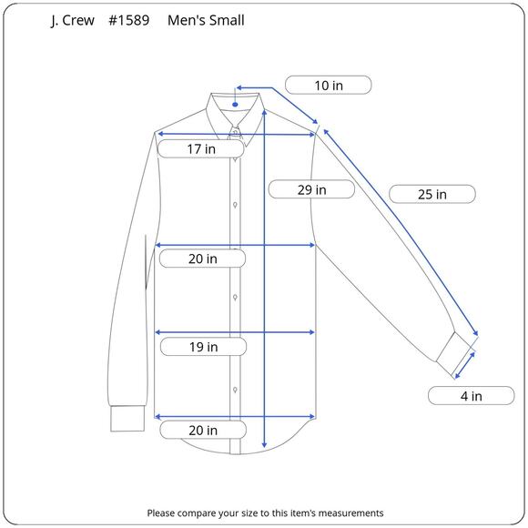 J Crew Organic Cotton Men's Small Stretch Slim Fit Secret Wash Blue Floral - Picture 12 of 12